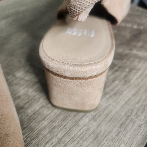 EILEEN FISHEE | Nude Mesh & Suede Heels Size: 8 - Picture 8 of 8